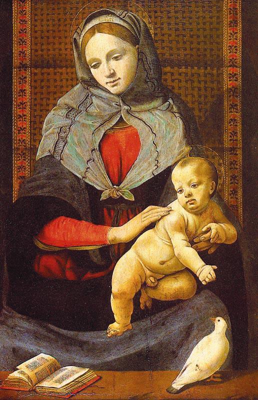 Piero di Cosimo The Virgin Child with a Dove oil painting picture